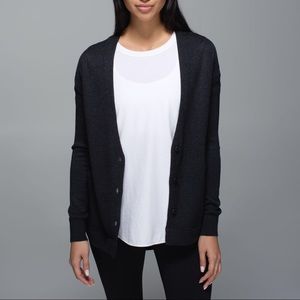 Lululemon Cardi in the Front Navy Blue 4 NWOT